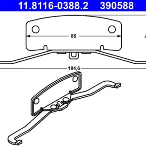 ATE 11.8116-0388.2 - Feder, Bremssattel Nur Für Kurze Zeit