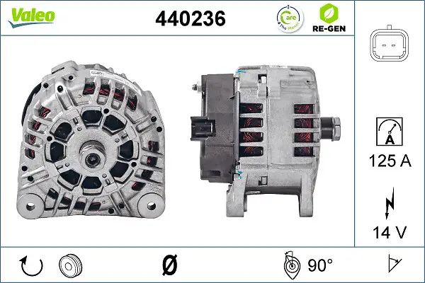 VALEO 440236 - Generator - VALEO RE-GEN REMANUFACTURED Begrenztes Angebot