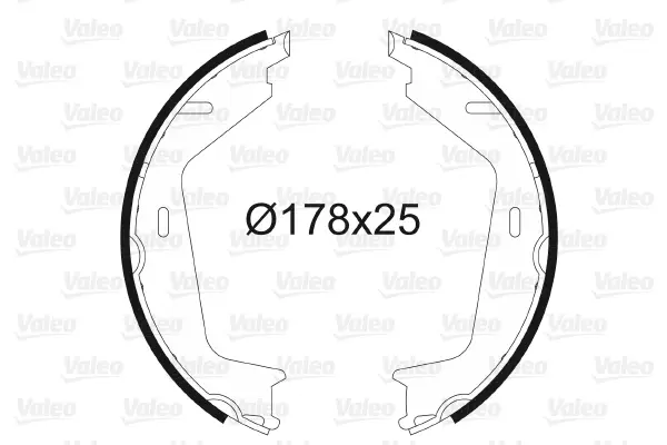 VALEO 564201 - Bremsbackensatz, Feststellbremse Super-Preis