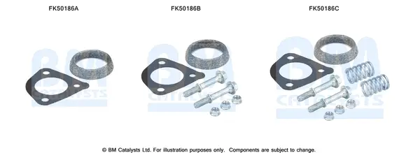 BM CATALYSTS FK50186 - Montagesatz, Abgasrohr Bestseller