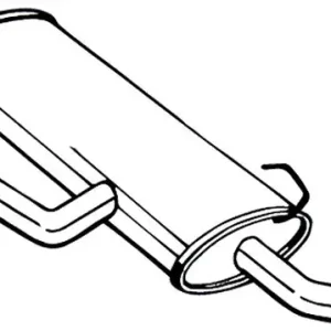 BOSAL 145-335 - Endschalldämpfer Echt