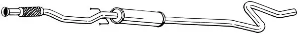 Markenprodukt BOSAL 291-039 - Mittelschalldämpfer