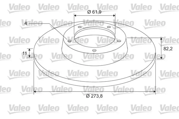 Saisonangebot VALEO 675406 - Bremsscheibe - COATED