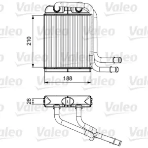 Markenware VALEO 811524 - Wärmetauscher, Innenraumheizung