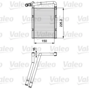 VALEO 811548 - Wärmetauscher, Innenraumheizung Geprüft