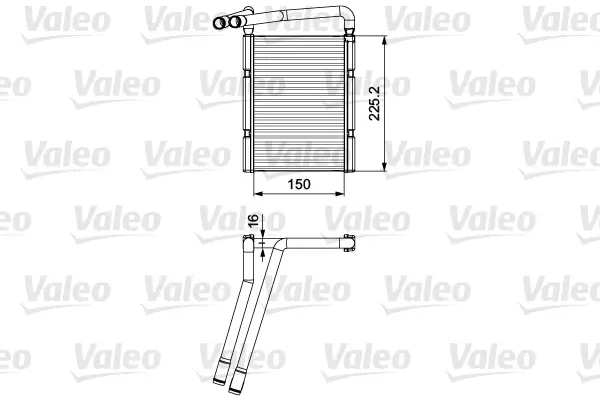VALEO 811548 - Wärmetauscher, Innenraumheizung Geprüft
