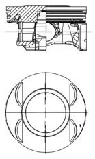 Markenprodukt KOLBENSCHMIDT 40199600 - Kolben
