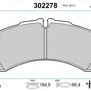 Günstig VALEO 302278 - Bremsbelagsatz, Scheibenbremse - FIRST