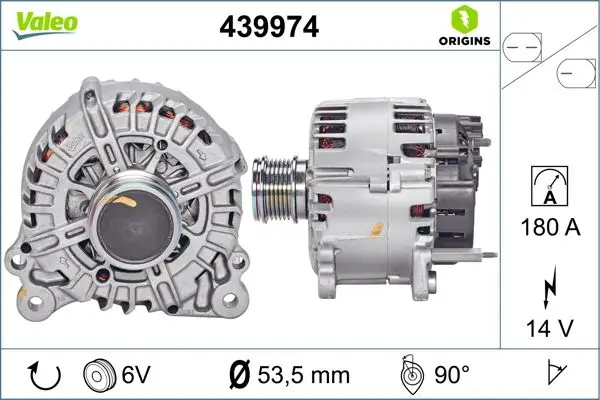 Meistverkauft VALEO 439974 - Generator - VALEO ORIGINS NEW OE TECHNOLOGY