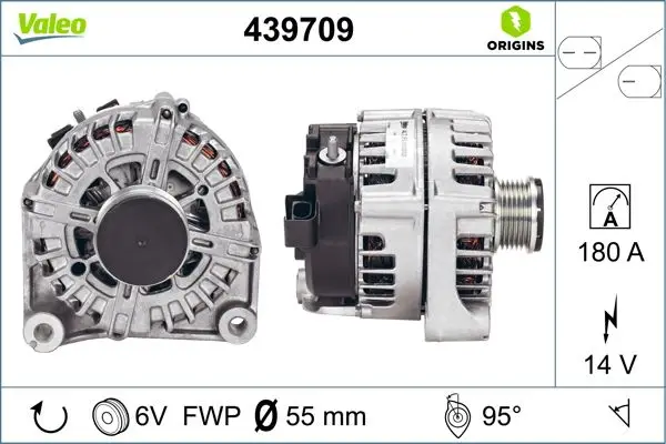 VALEO 439709 - Generator - VALEO ORIGINS NEW OE TECHNOLOGY Kracherpreis