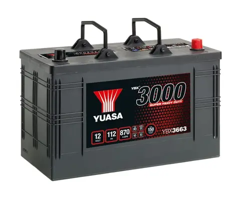 Top-Preis YUASA YBX3663 - Starterbatterie - Super Heavy Duty Battery 112Ah 870 A 12 V