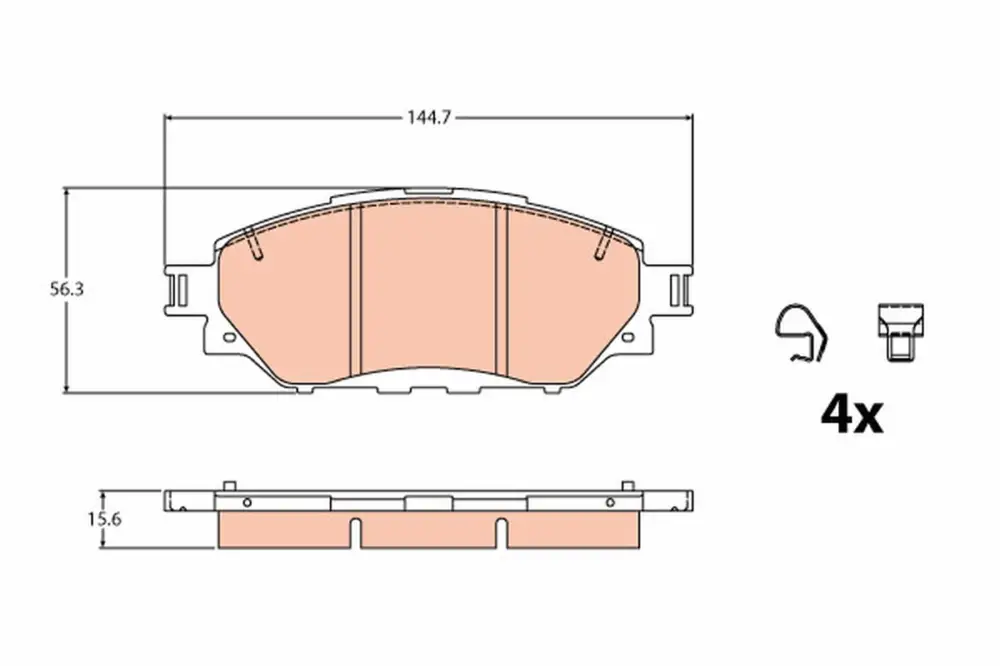 TRW GDB2196 - Bremsbelagsatz, Scheibenbremse Sichere Zahlung