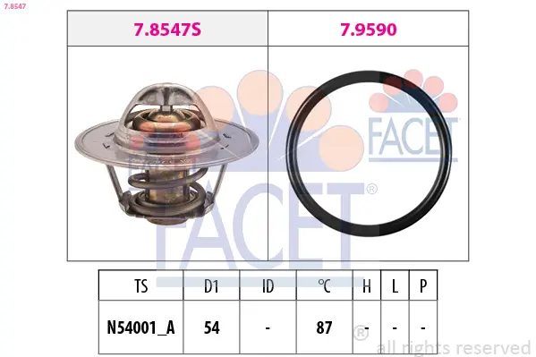 Versand Am Gleichen Tag FACET 7.8547 - Thermostat, Kühlmittel