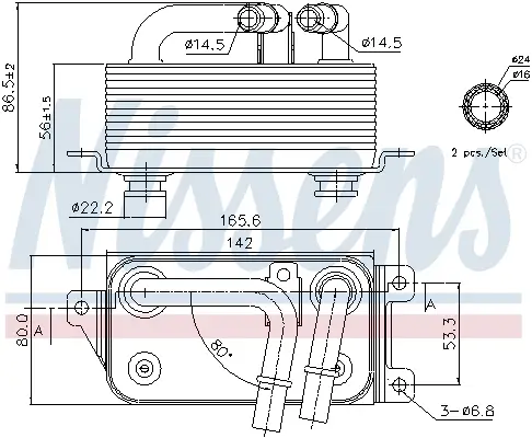 NISSENS 90623 - Ölkühler, Automatikgetriebe - ** FIRST FIT ** Direkt Vom Hersteller