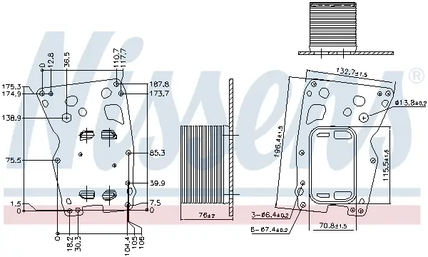Must-Have NISSENS 90907 - Ölkühler, Motoröl
