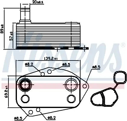 NISSENS 90890 - Ölkühler, Motoröl - ** FIRST FIT ** Beliebt