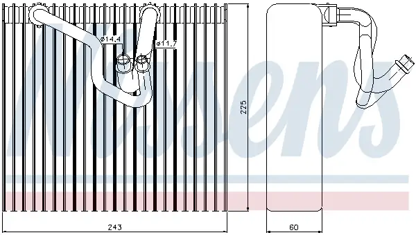 NISSENS 92187 - Verdampfer, Klimaanlage Neuheit