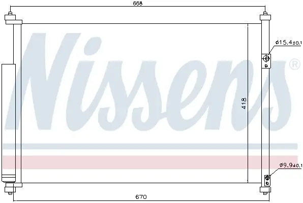 Nur Heute NISSENS 940012 - Kondensator, Klimaanlage - ** FIRST FIT **