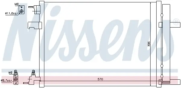 Sichere Zahlung NISSENS 940134 - Kondensator, Klimaanlage - ** FIRST FIT **