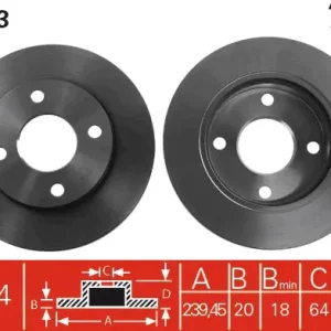Billig TRW DF2753 - Bremsscheibe