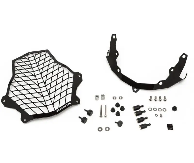 Scheinwerferschutz mit Schnellverschluss, schwarz, für KTM 1050 Adventure, 1090 Adventure, 1190 Adventure/ R, 1290 Super Adventure *OFFROAD USE ONLY* Begrenztes Angebot