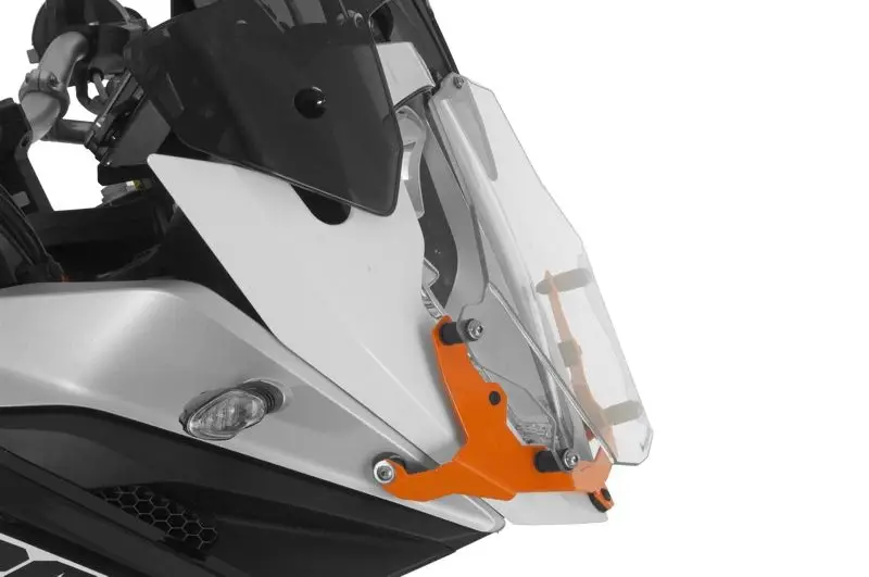 Scheinwerferschutz Makrolon mit Schnellverschluss, orange, für KTM 1050, 1090, 1190 Adventure/ R, 1290 Super Adventure *OFFROAD USE ONLY* Ausverkauf