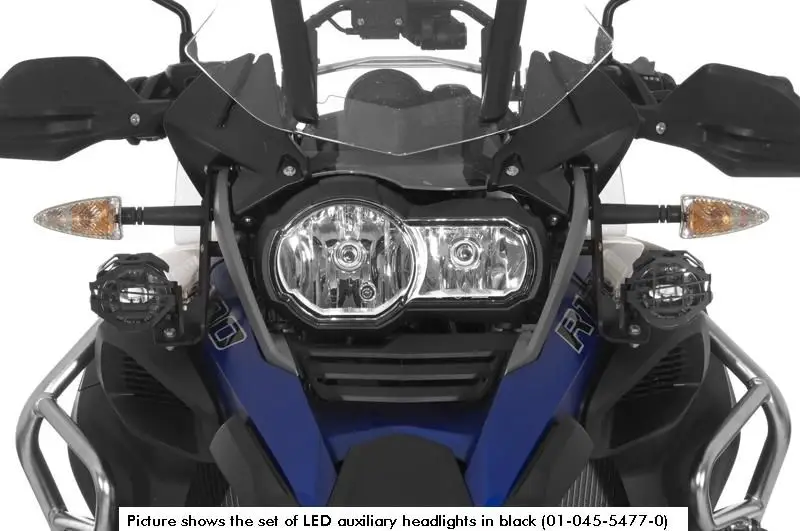 LED Zusatzscheinwerfer Satz Nebel rechts, Fernlicht links für BMW R1200GS Adventure ab 2014, schwarz (nicht mit LED Hauptscheinwerfer) Sichere Zahlung