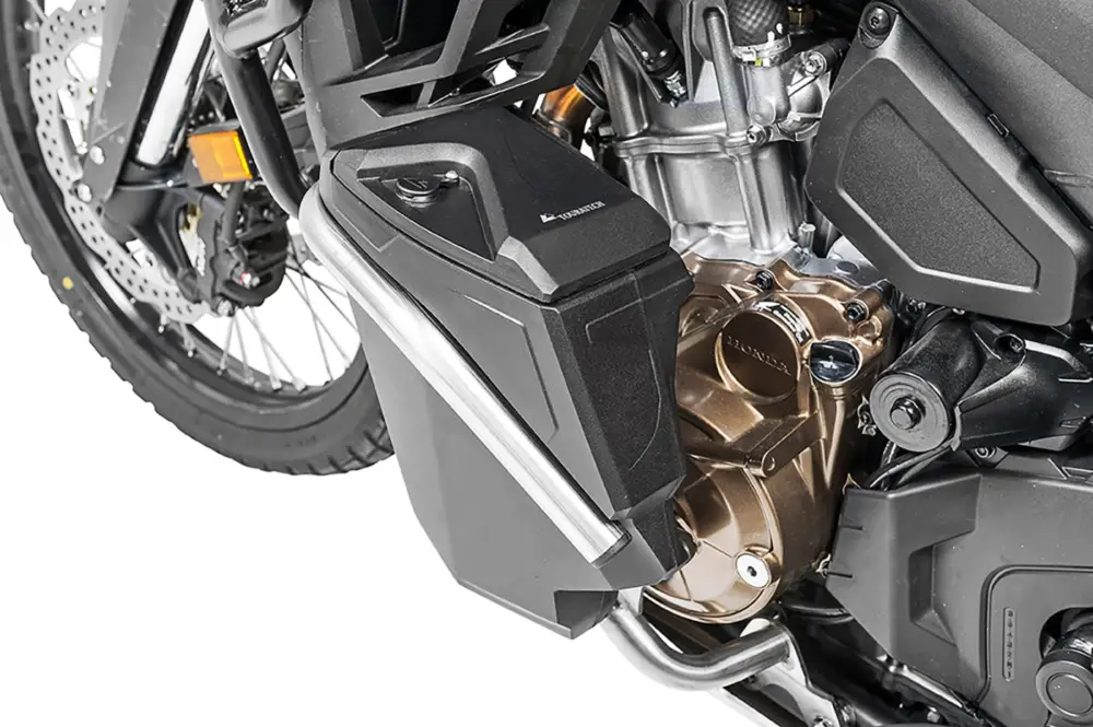 Motorrad Werkzeugbox mit Motorsturzbügel NO DCT - komplett - Edelstahl für Honda CRF1100L Africa Twin / CRF1100L Adventure Sports Sale