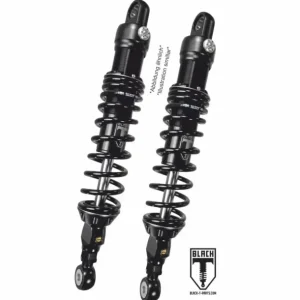 BLACK-T Stereo Federbein Set Stage2 für Harley Davidson FLH / FLTR Road Glide / Road King / Street Glide 2015-2020 (Länge 12 Zoll) Kracherpreis