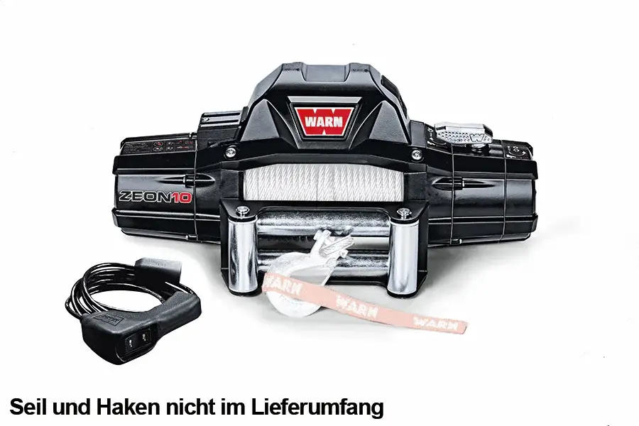 WARN Seilwinde ZEON 10 24V 4.536 kg Zugkraft, ohne Seil, inkl. OLI Neuheit