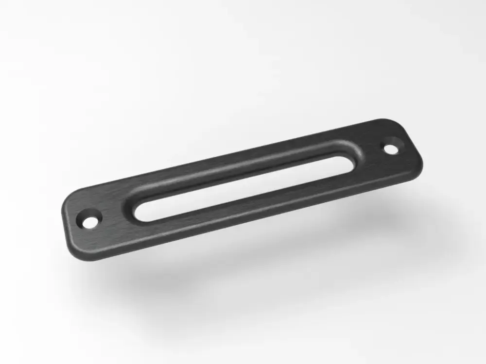 Schneller Versand Aluseilfenster LA 254mm schwarz eloxiert mit negativ Versatz für Kunststoffseil
