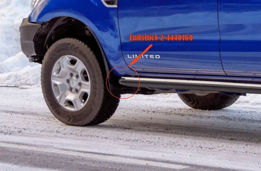 Markenprodukt ARB Summit Side Step Endstücke Ford Ranger PXII & PXII, DC & EC, ‘15 - ‘23