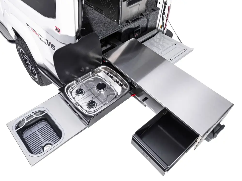 ARB Slide Kitchen 1355mm Schublade inkl. Kocher, Ablage, Schublade & Spülbecken Preis Gesenkt