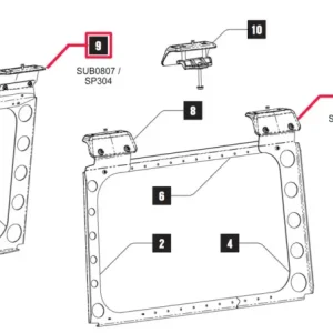 Jetzt Bestellen Rhino Rack Montagepunkt außen, Jeep JL Backbone, Mitte, für 50-11RJLB1