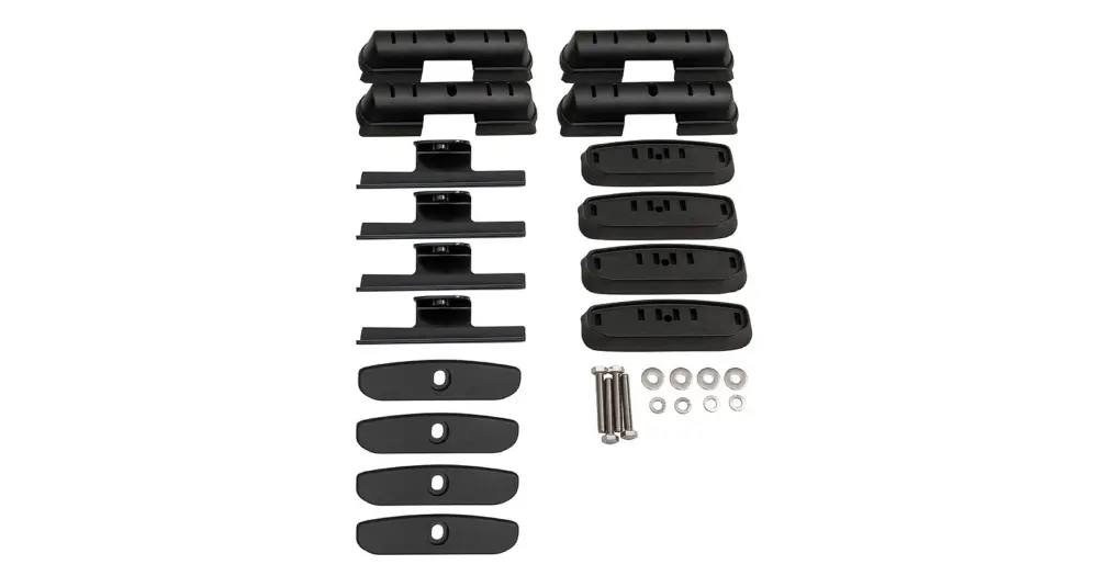 Sonderaktion Rhino Rack Basiskit (4 Stück) Isuzu D-Max ab 20, Doka, geschl. Reling