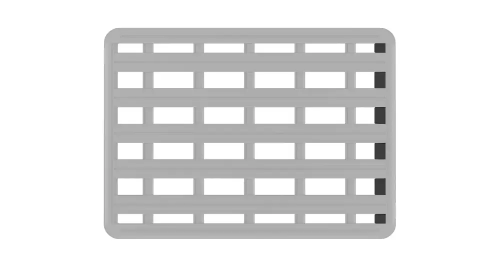 Rabatt Rhino Rack Pioneer 6 Windschutzeinsätze Set für 1380mm breite Plattformen