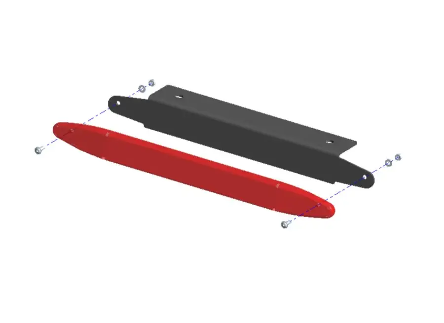 Muli-Rack 3. Bremsleuchte für HD, Vortex Querträger & Pioneer Plattformen Heißes Angebot
