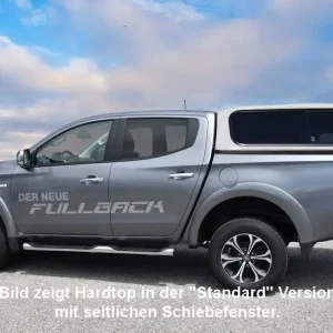 Standard Hardtop für Fiat Fullback ab 15, Doka, flach, Schiebefenster seitl. Direkt Vom Hersteller