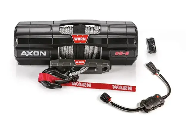WARN Seilwinde AXON 55-S 2494 kg Zugkraft, mit 15m Synthetik Seil Kracherpreis