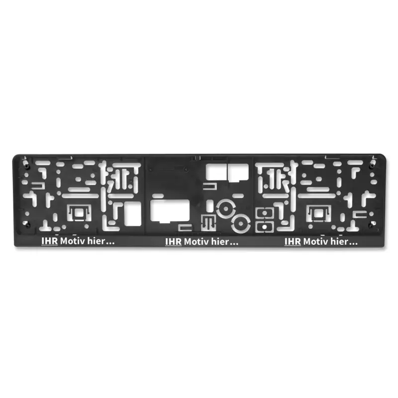 Kennzeichenhalter EASY-Comfort-RGS mit Schiebeverschluss mit 1-Farbdruck Echt