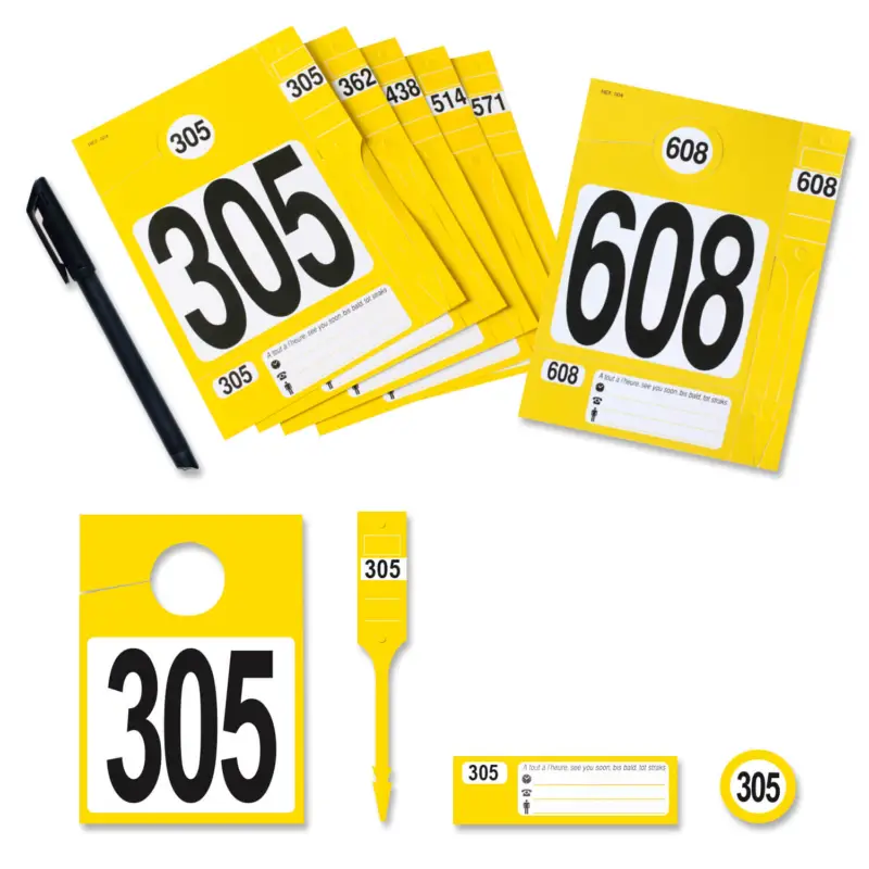 Markenprodukt Leitzahlset 4-teilig zur Fahrzeugorganisation Nr.305 bis 608 Set mit 304 Stück