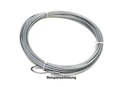 TAURUS STAHLSEIL, 25M X 12MM, MBK 142 KN (14,48 T.) FÜR WARN SERIE 15, 18 Markenware