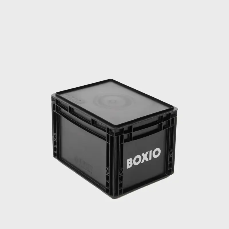 Schnäppchen BOXIO SOLO Eurobox mit Bohrlöchern für BOXIO TOILET & WASH (ohne Deckel)