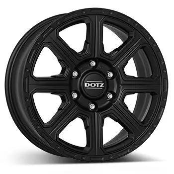 8 x 18 ET 34 DOTZ 4x4 Felge für Isuzu D-MAX Space/Double Cab in schwarz matt Knallerangebot