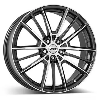 Preisreduziert 7,5 x 17 ET 40 AEZ Felge für Ford Tourneo Connect in gunmetal (dunkelgrau gebürstet)/poliert