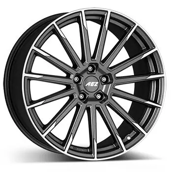 7,5 x 18 ET 38 AEZ Felge für Ford Transit Connect in graphit matt/poliert Preis Gesenkt