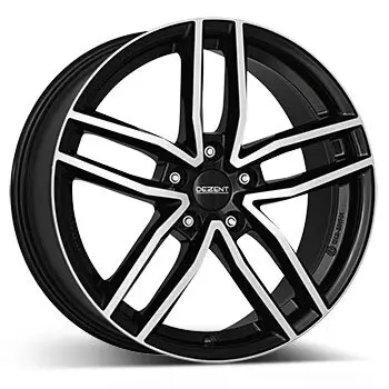 Beliebt 7,5 x 17 ET 48 DEZENT Felge für Ford Transit Connect in schwarz/poliert