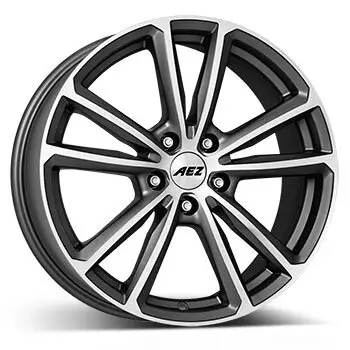 Expressversand 7,5 x 18 ET 48 AEZ Felge für Ford Transit Connect in graphit matt/poliert