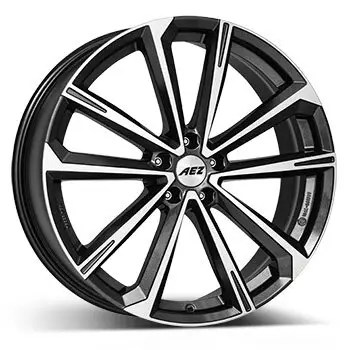 Letzte Chance 8 x 18 ET 40 AEZ Felge für Ford Transit Connect in gunmetal (dunkelgrau gebürstet)/poliert