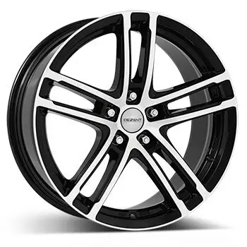 Sale 8 x 18 ET 42 DEZENT Felge für Ford Transit Connect in schwarz/poliert